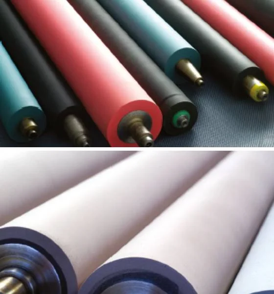 Roll coverings for the printing industry
