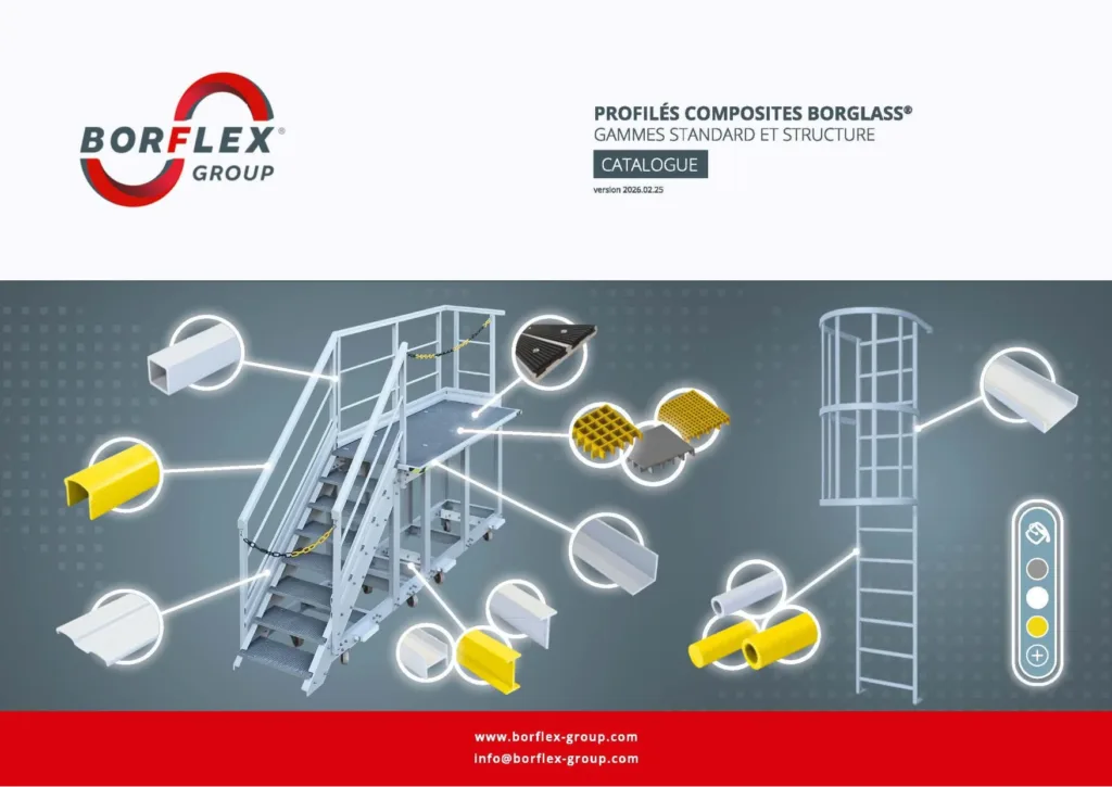 Profilés composites BORGLASS – gammes standard et structure
