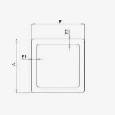 Dimensions of solid and hollow sections
