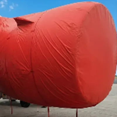 Rubber-coated fabrics for aircraft protection