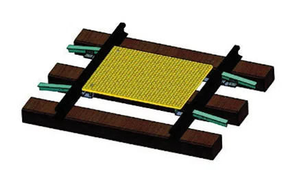Resin (GFK) level crossing