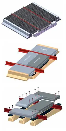 rubber level crossing