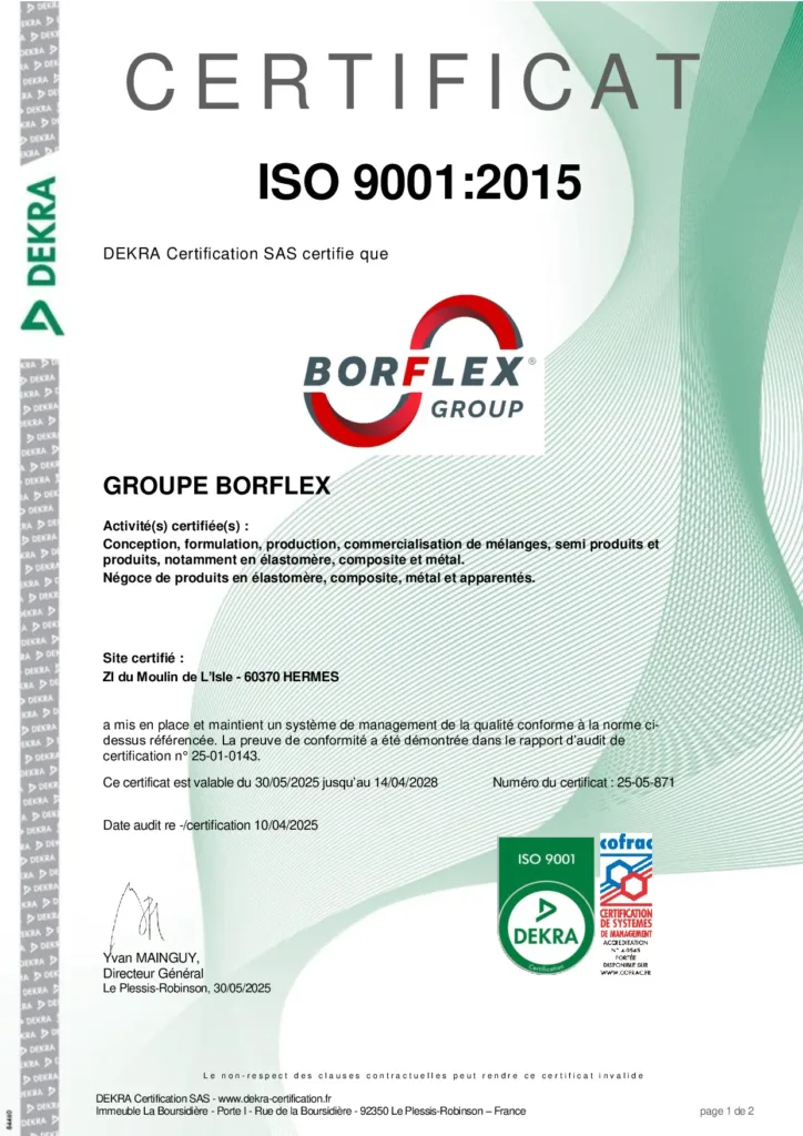 Certificat multisites ISO 9001:2025