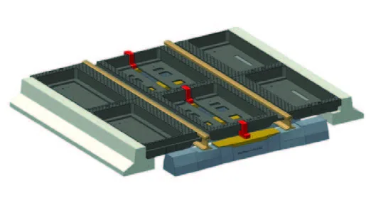 Rubber level crossing - SWISSCROSS RUBE® 1000