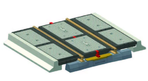 Rubber level crossing - SWISSCROSS RUBE® 1000