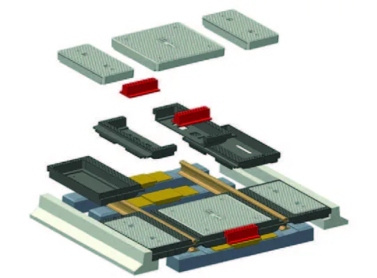 Rubber level crossing - SWISSCROSS RUBE® 1435
